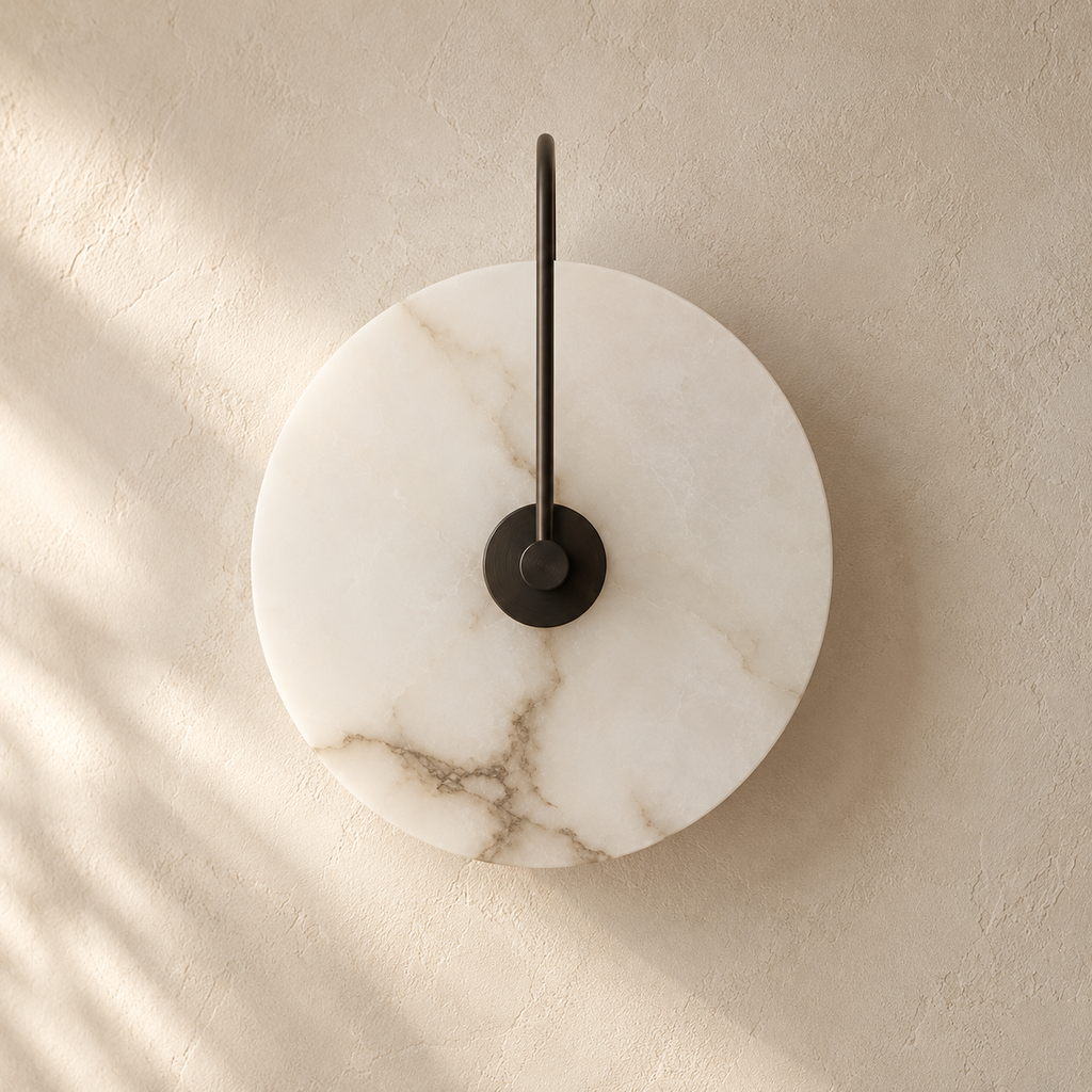 Marble Disc Wall Light