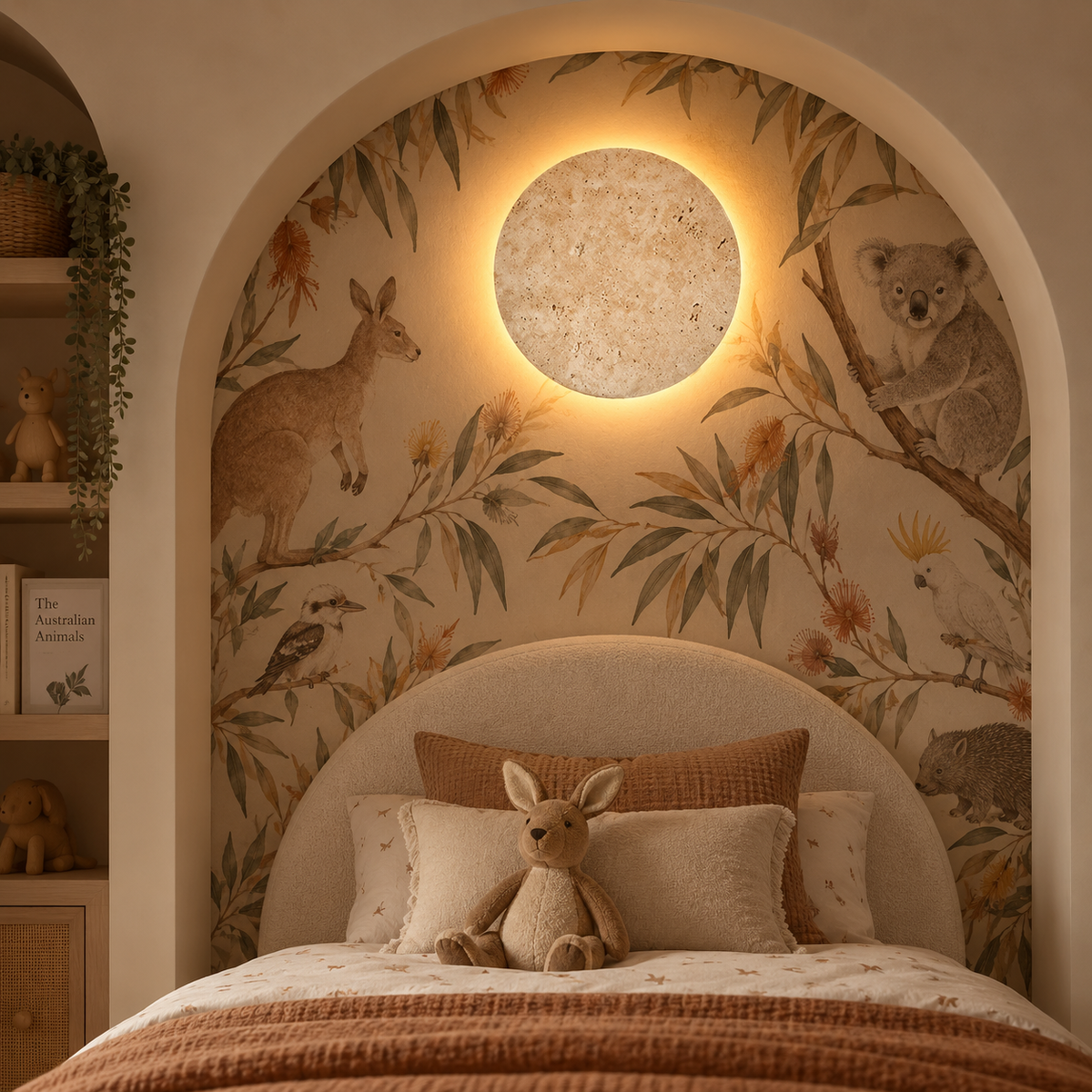 Golden Cave Stone Wall Light