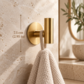 Elegant Wall Hook – Stainless Steel in Gold, Black or Silver