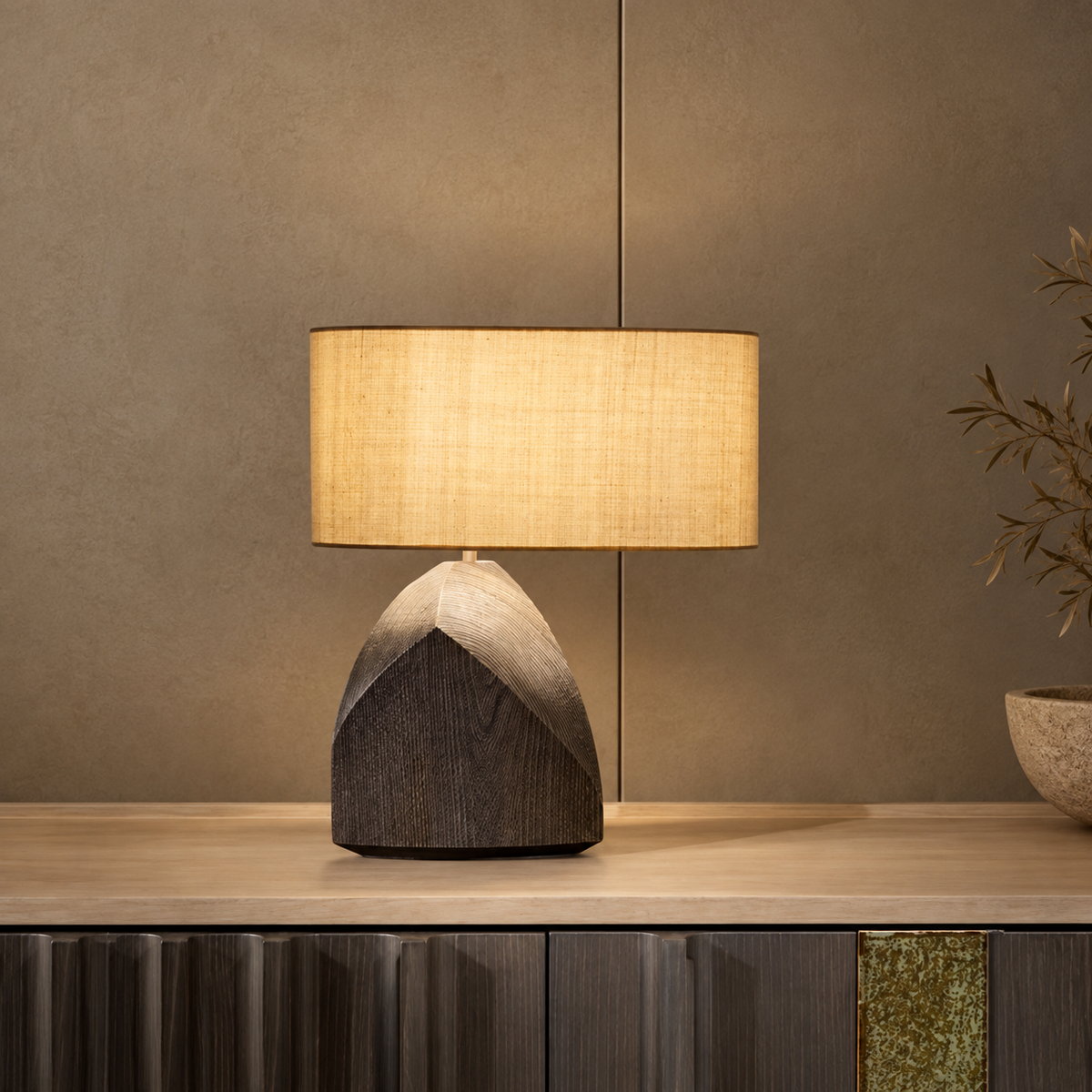 Wabi Sabi Wood Lamp