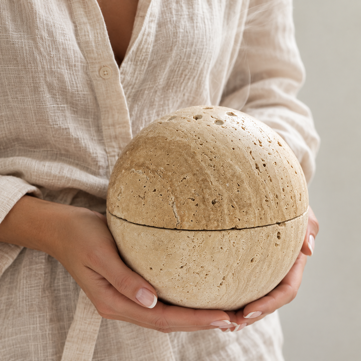 Marble Sphere Incense Burner