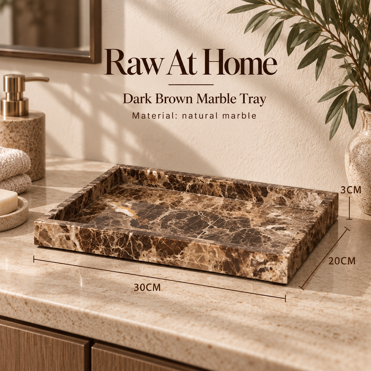 Emperador Marble Vanity Set