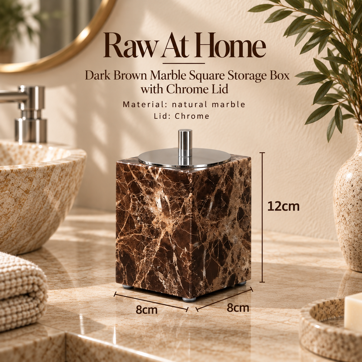 Emperador Marble Vanity Set