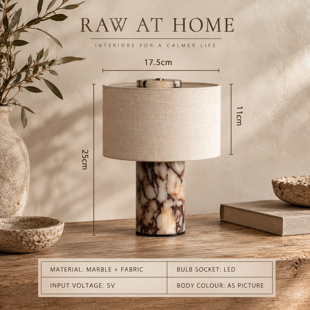 Marble Base Cordless Table Lamp