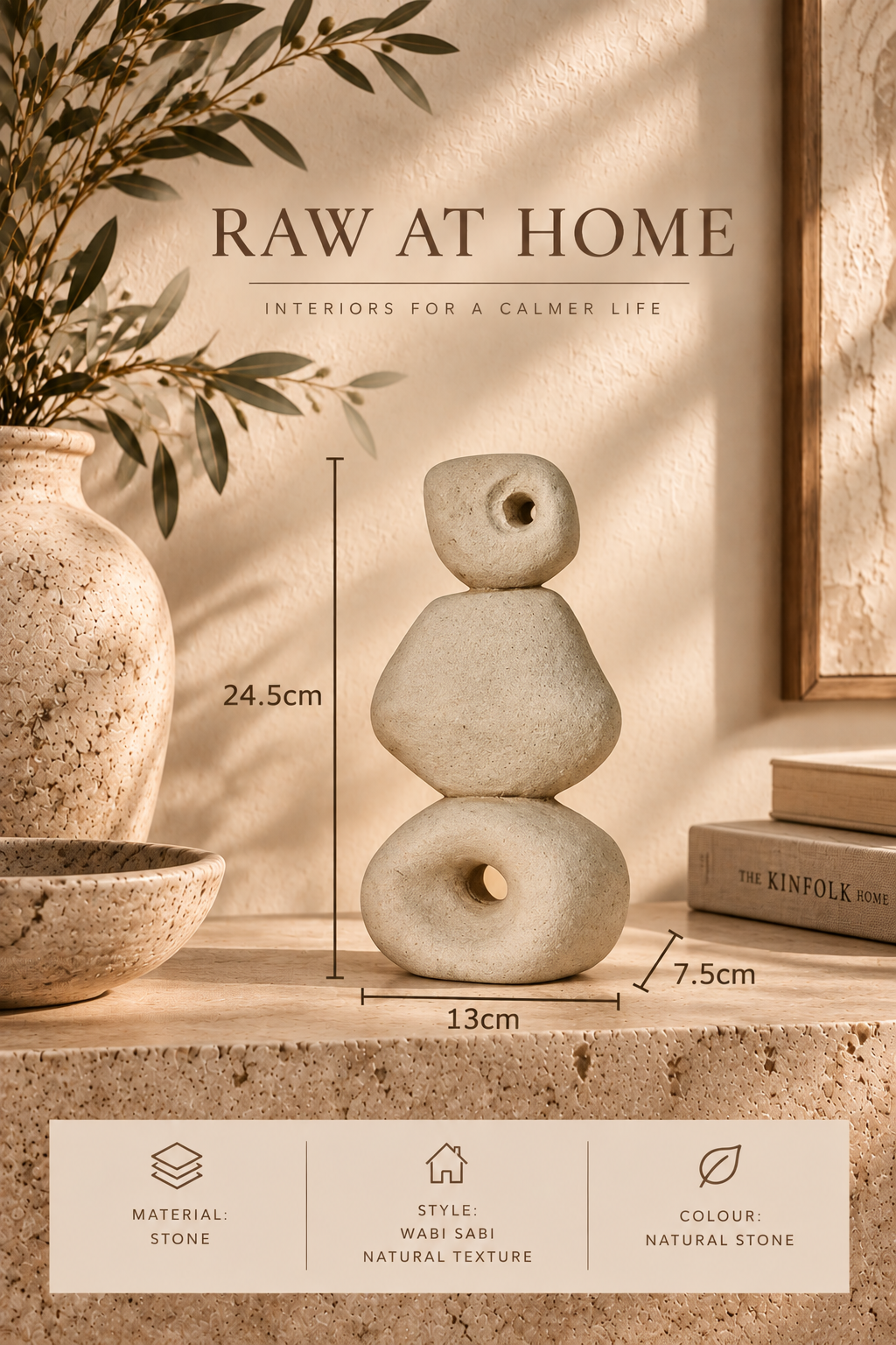 The Wabi Sabi Stone Ornament