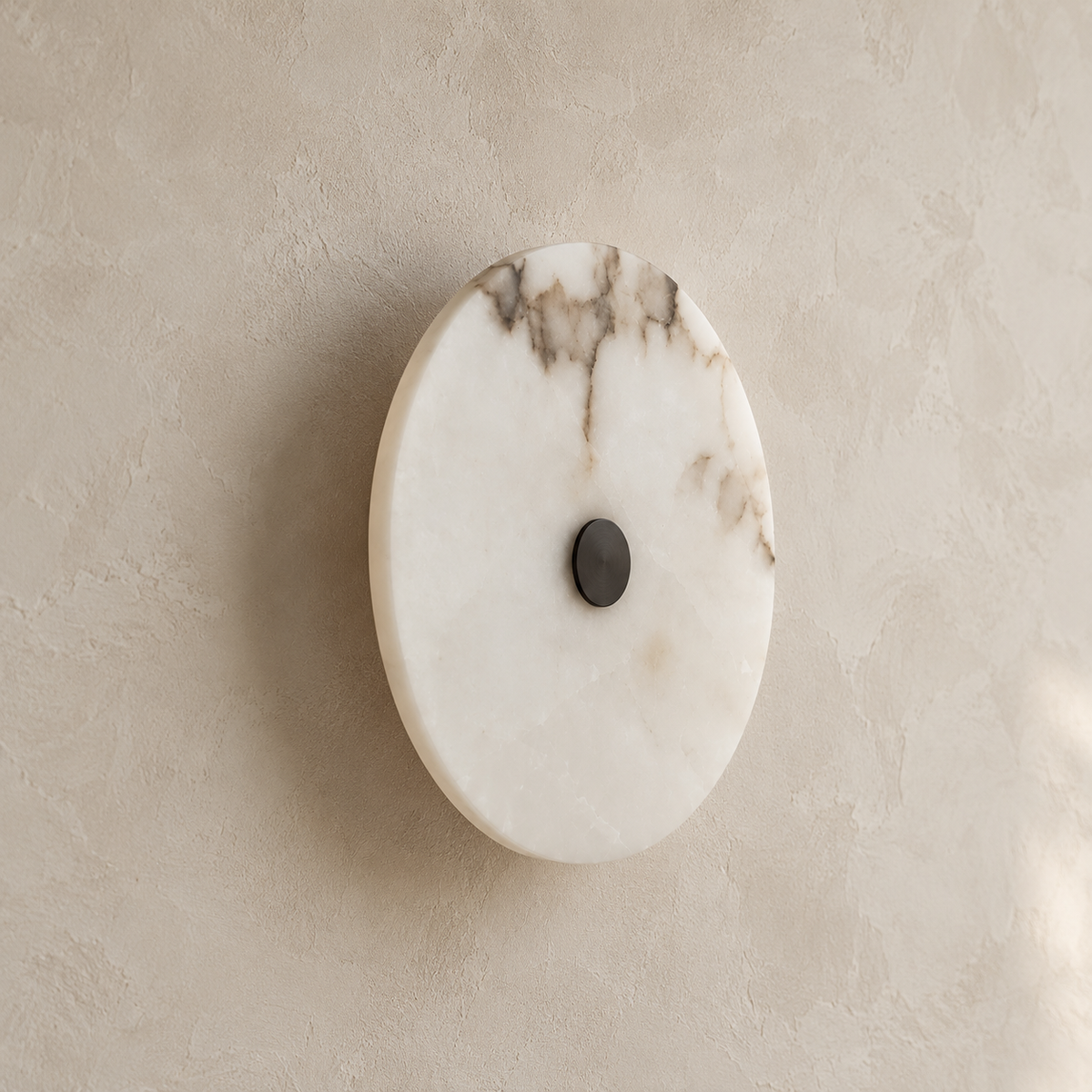 Round Marble Wall Lamp