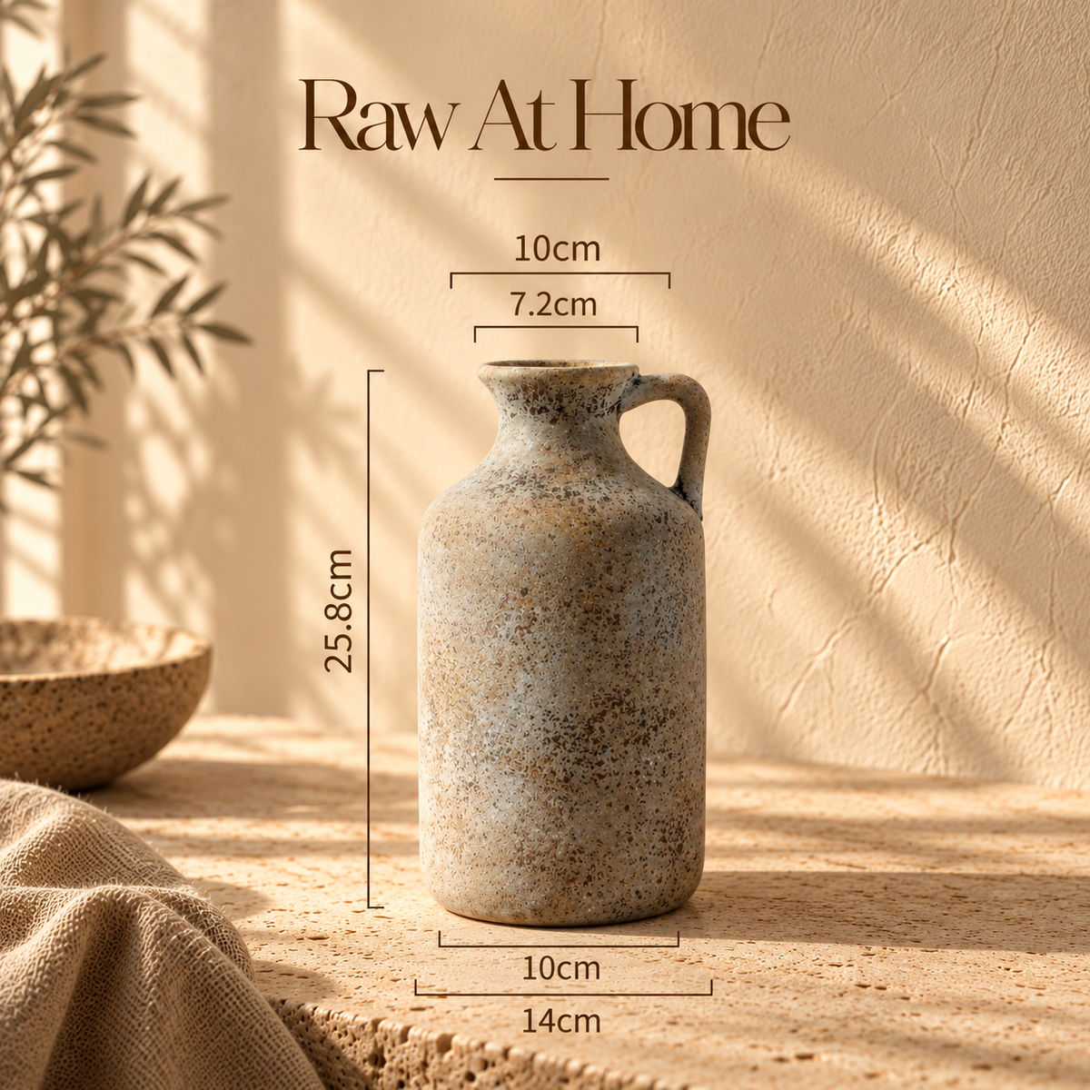 Earthy Clay Wabi-Sabi Vase