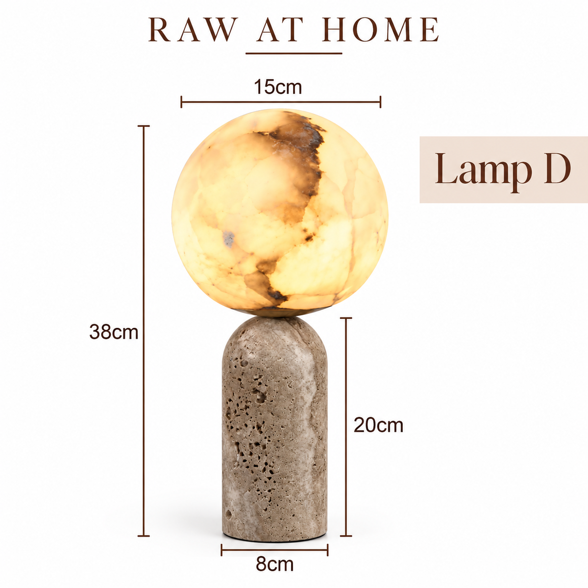 Wabi Sabi Natural Stone Table Lamp