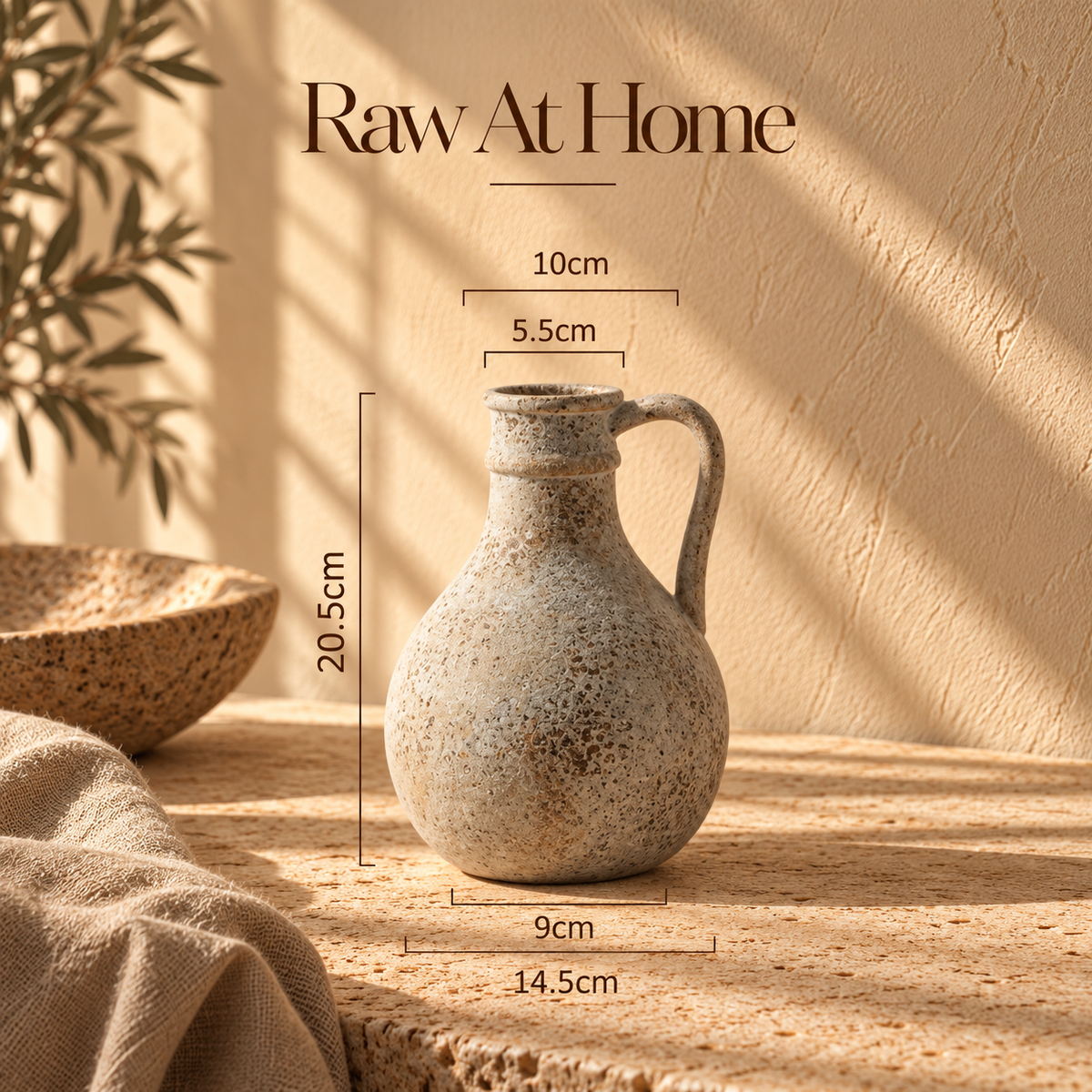 Earthy Clay Wabi-Sabi Vase