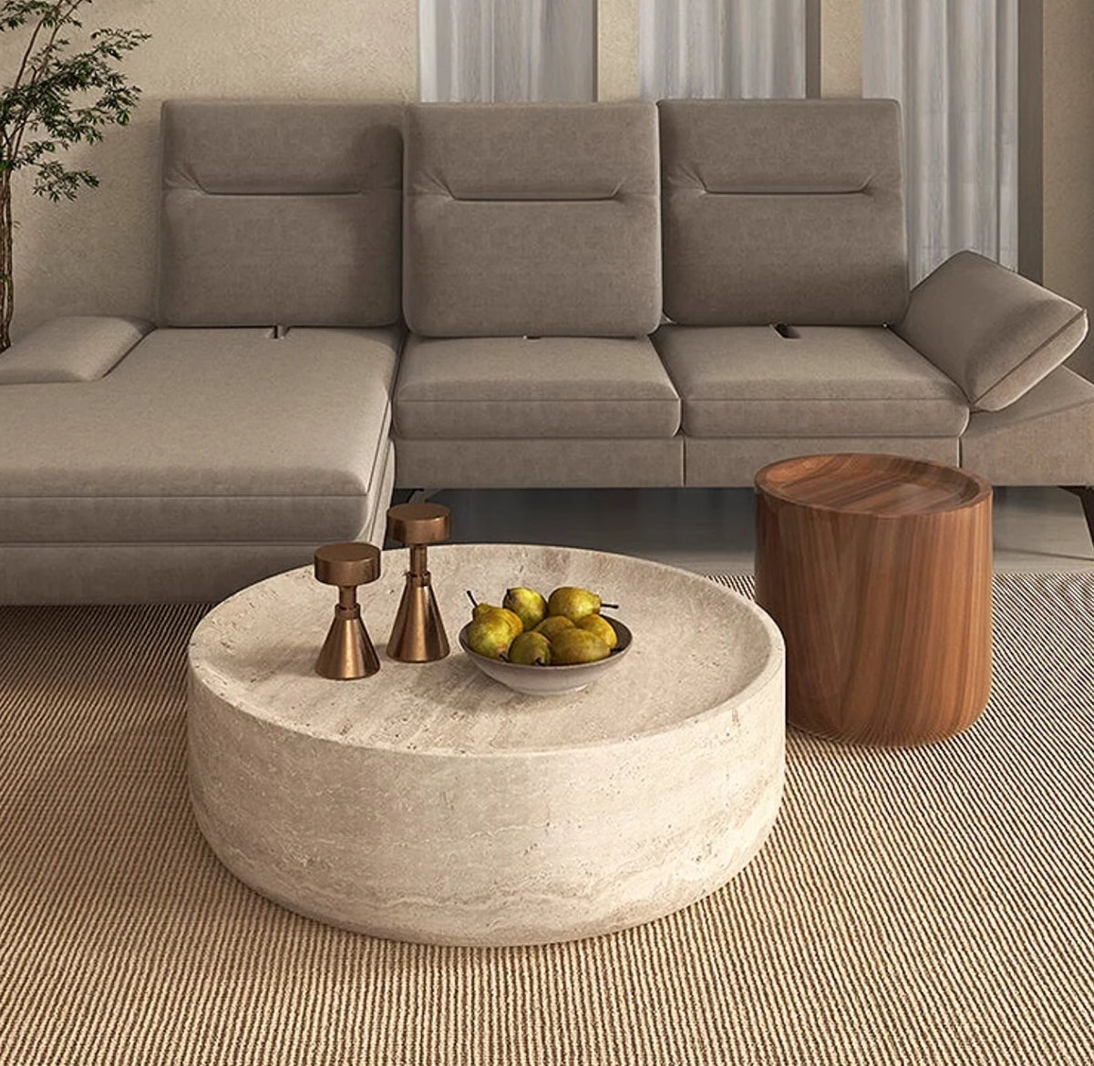 Round Stone Coffee Table