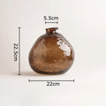 Minimalist Brown Glass Vase