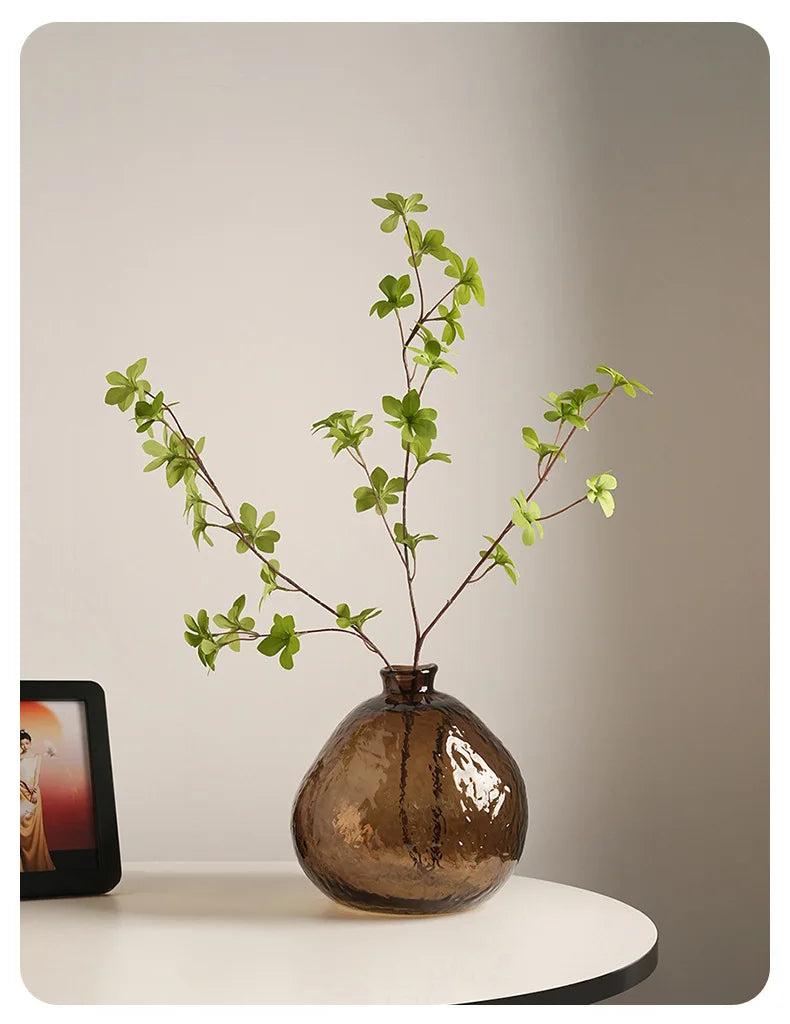 Minimalist Brown Glass Vase