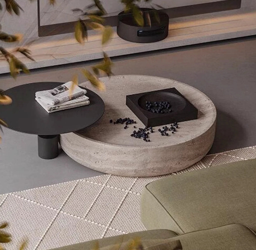 Round Stone Coffee Table