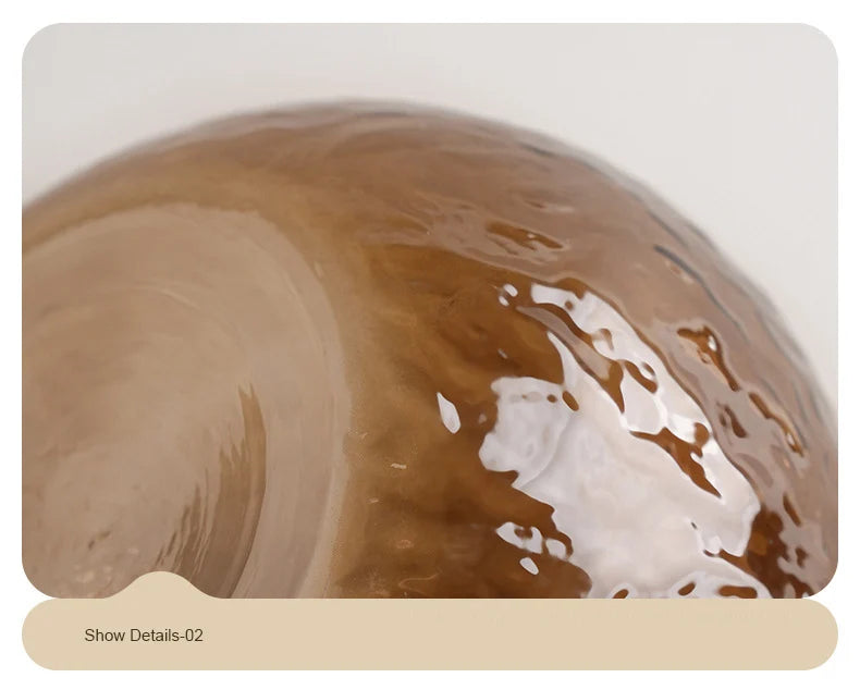 Minimalist Brown Glass Vase