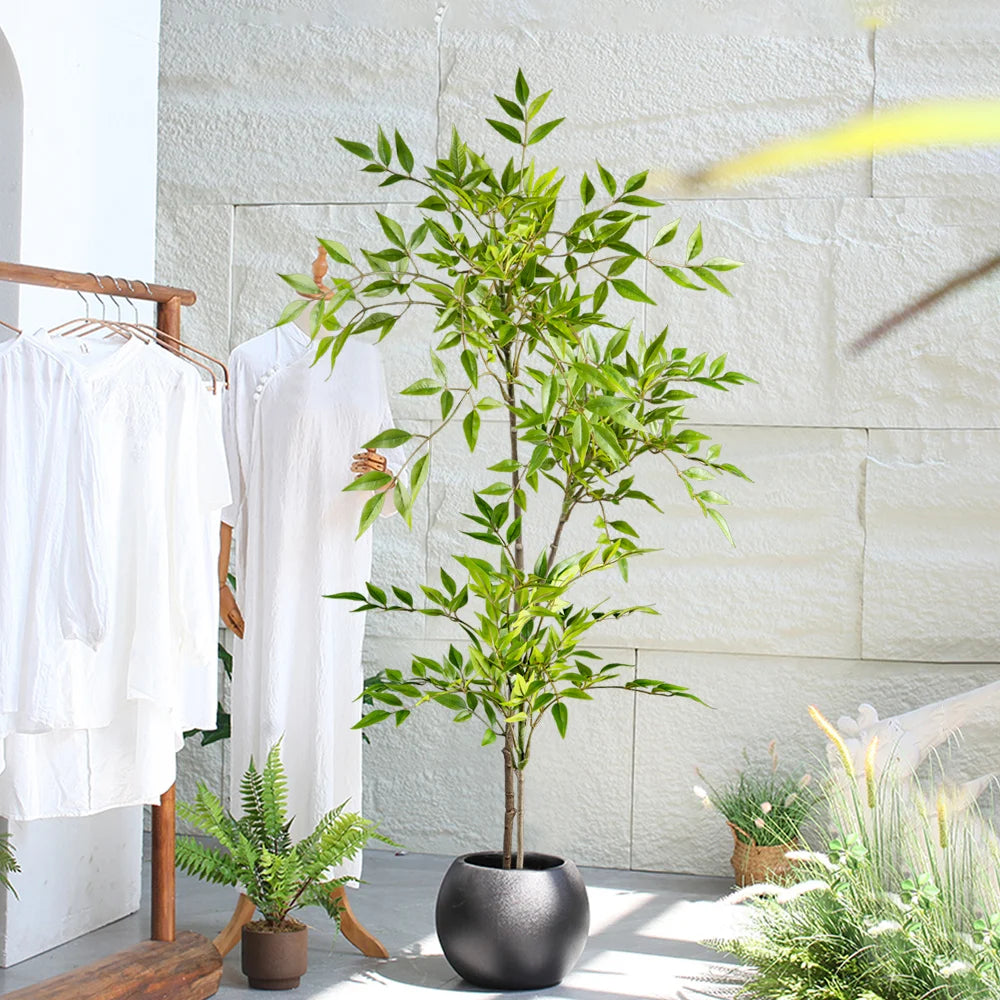 Tropical Faux Floor Plant