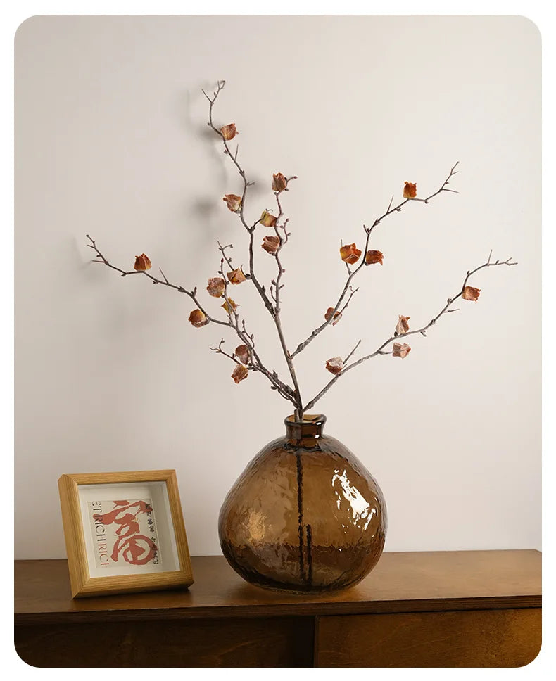 Minimalist Brown Glass Vase
