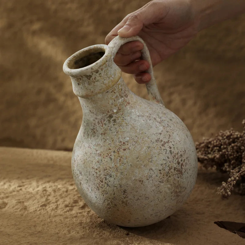 Earthy Clay Wabi-Sabi Vase