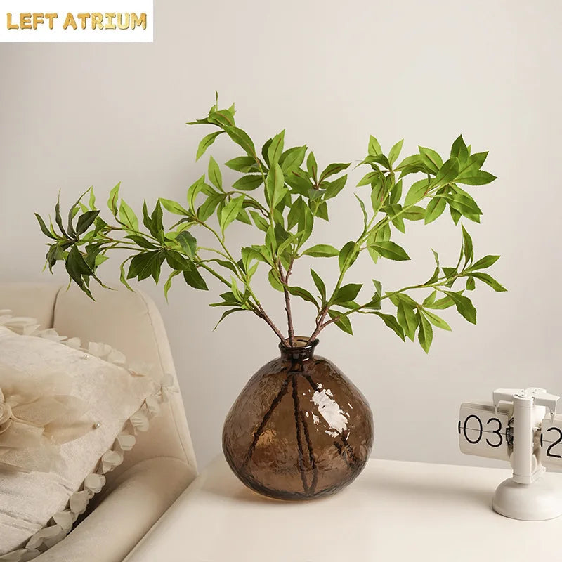 Minimalist Brown Glass Vase