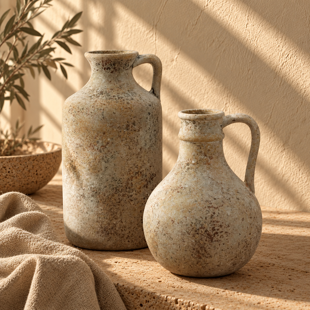 Earthy Clay Wabi-Sabi Vase