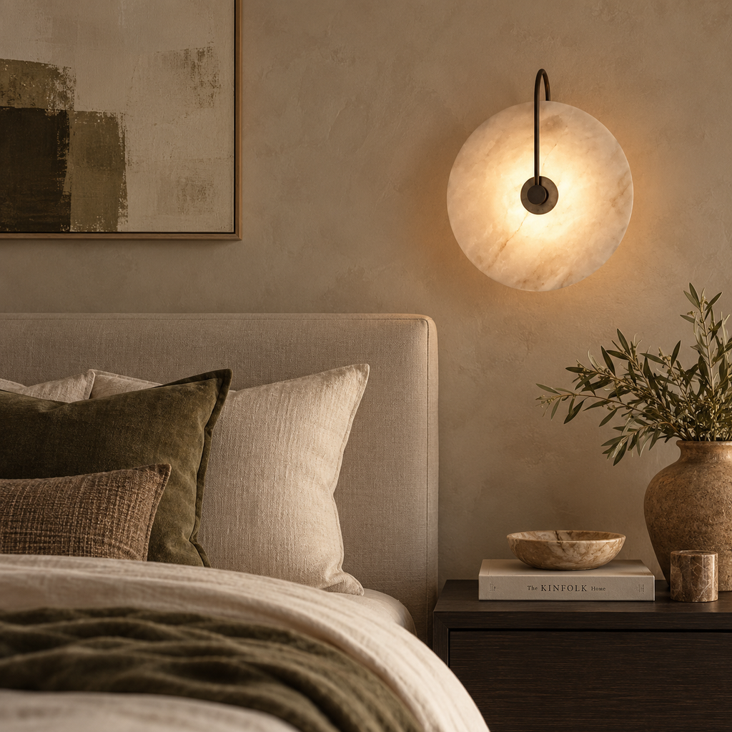 Marble Disc Wall Light