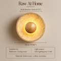 Travertine Bowl Wall Sconce