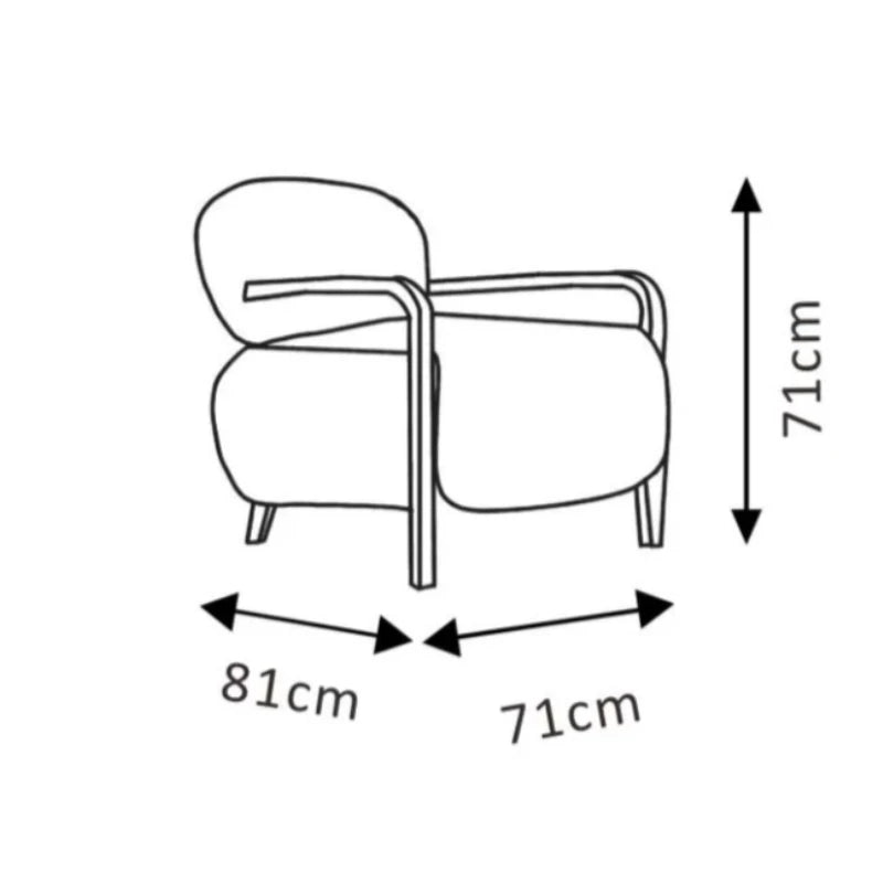 Wabi Sabi Rustic Shag Armchair