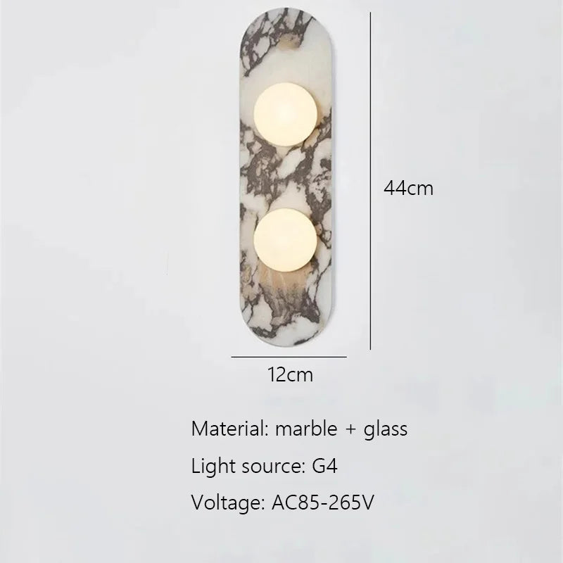 MarbleGlow Wall Lamp