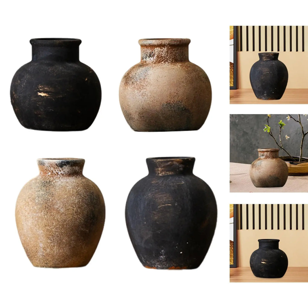 Rustic Wabi Sabi Ceramic Vase