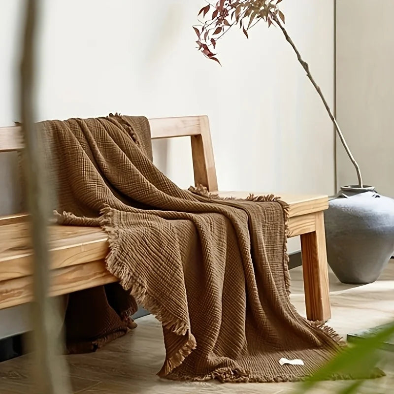 Cotton Muslin Throw Blanket