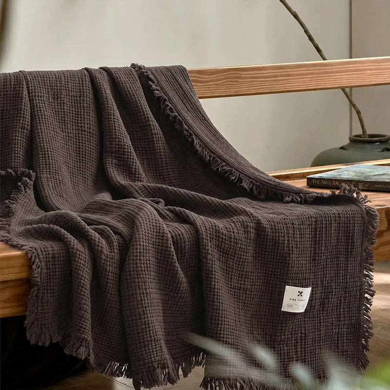 Cotton Muslin Throw Blanket
