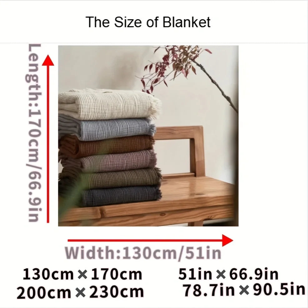 Cotton Muslin Throw Blanket