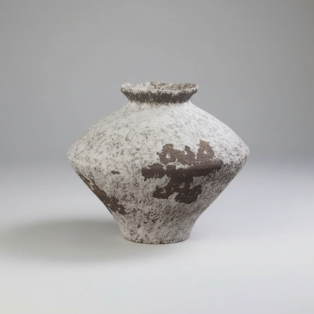 Retro Mottled Ceramic Desk Vase