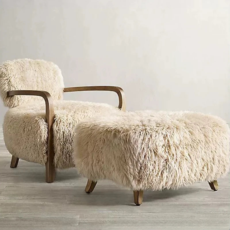 Wabi Sabi Rustic Shag Armchair
