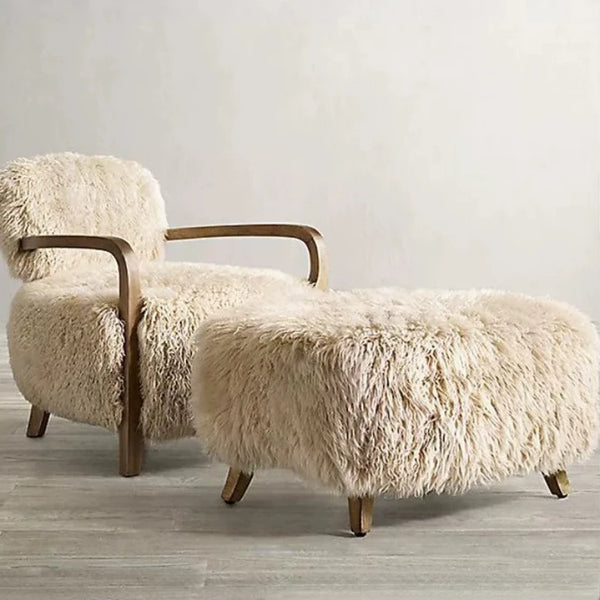 Wabi Sabi Rustic Shag Armchair