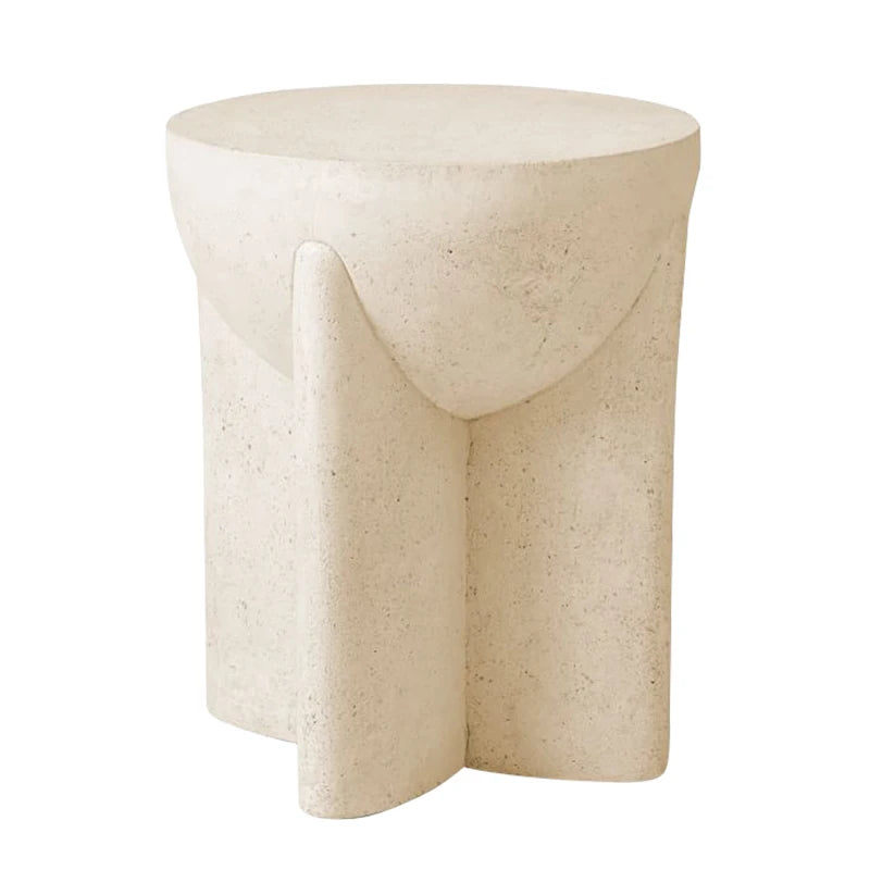 Luna Cream Designer Round Coffee & Side Table