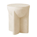 Luna Cream Designer Round Coffee & Side Table