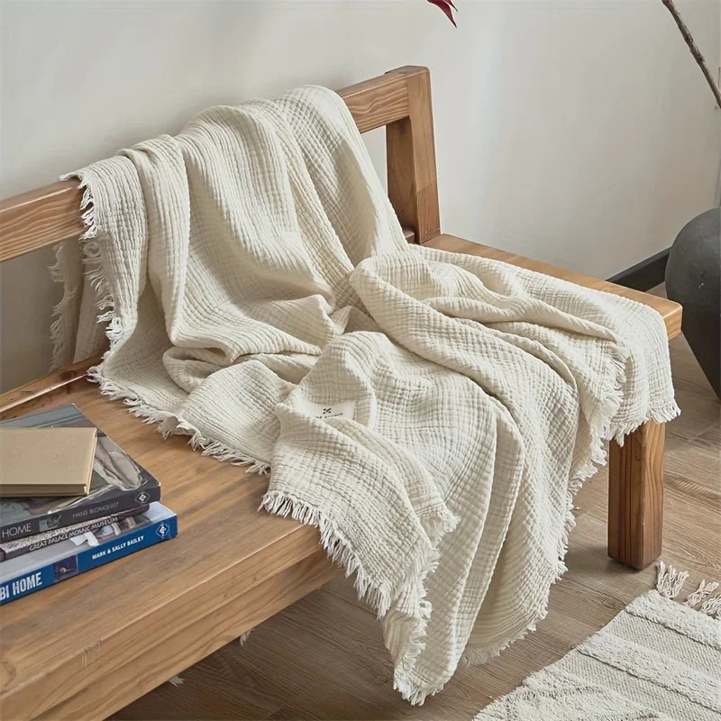 Cotton Muslin Throw Blanket